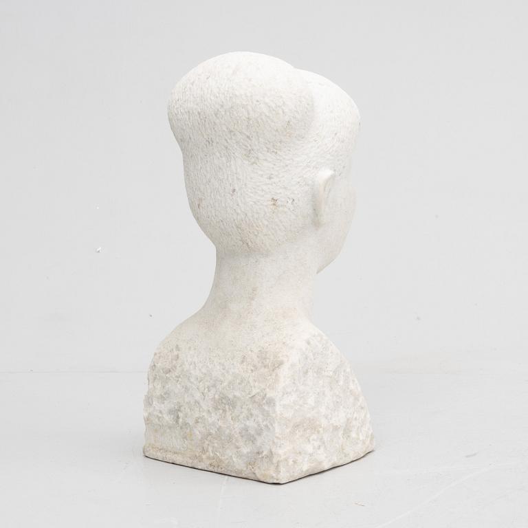 Göran Lange, sculpture, marble, signed.