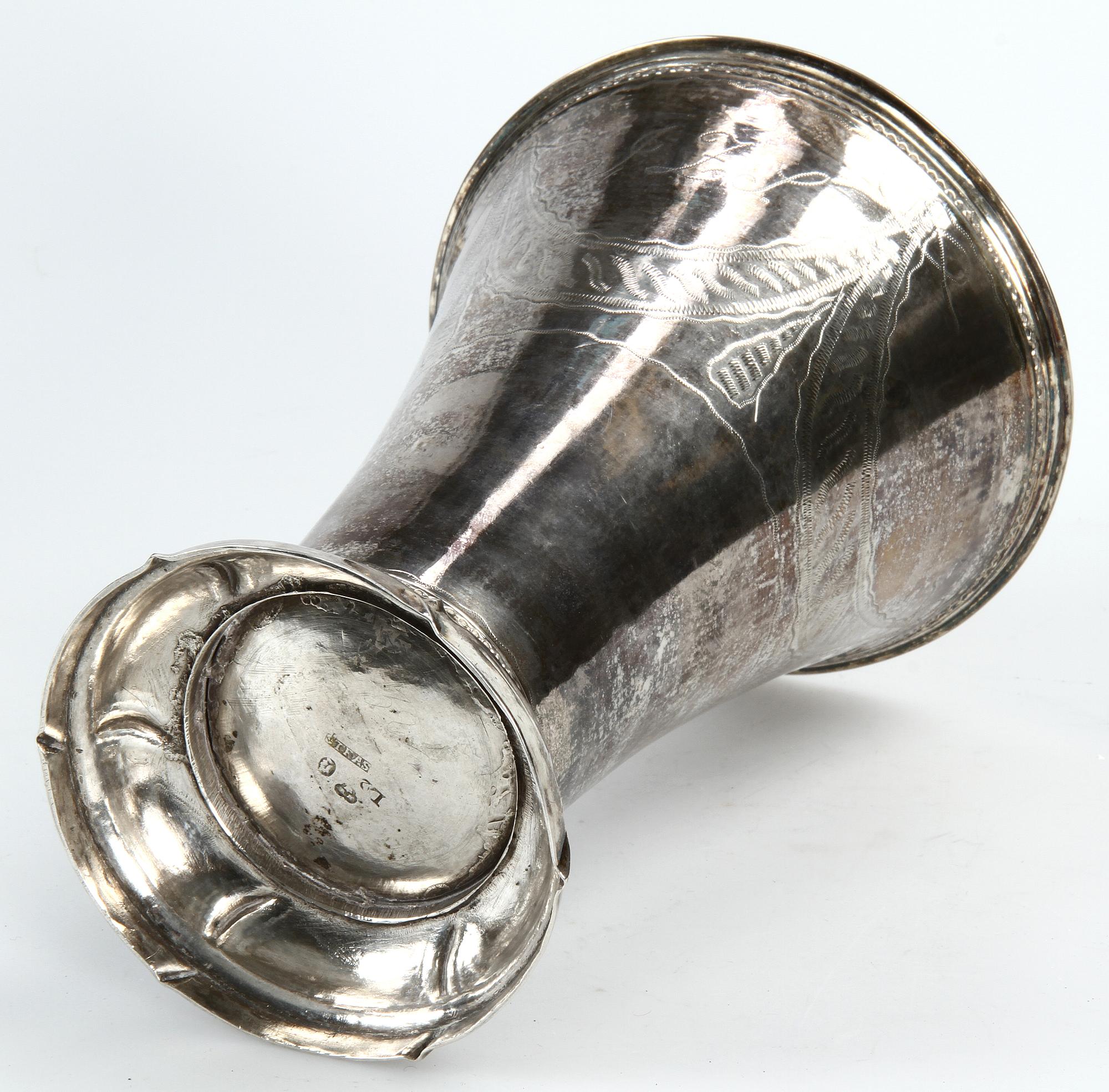 BÄGARE, silver, Johan Stras, Stockholm, 1793. Ca 505 gr.