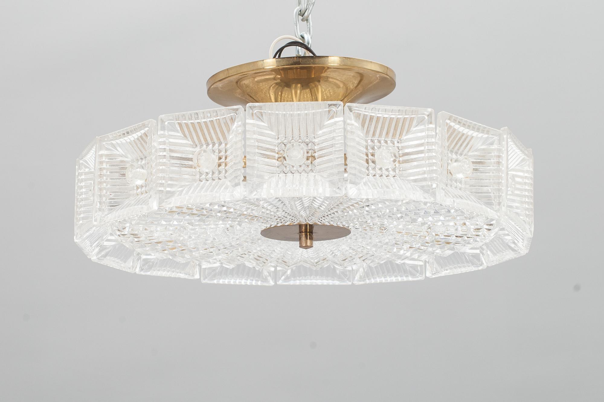 TAKLAMPA, Carl Fagerlund, Orrefors.