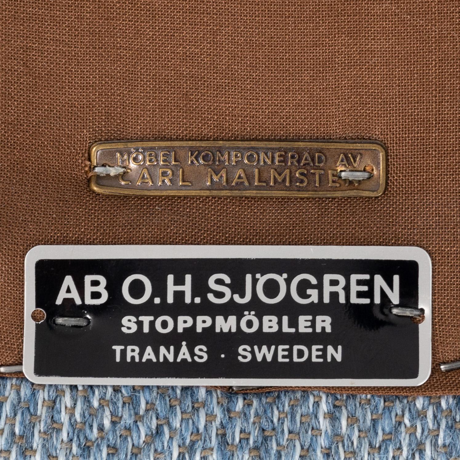 Carl Malmsten, fåtöljer, ett par. "Samsas". O.H. Sjögren, Tranås., 1900-talets andra hälft.