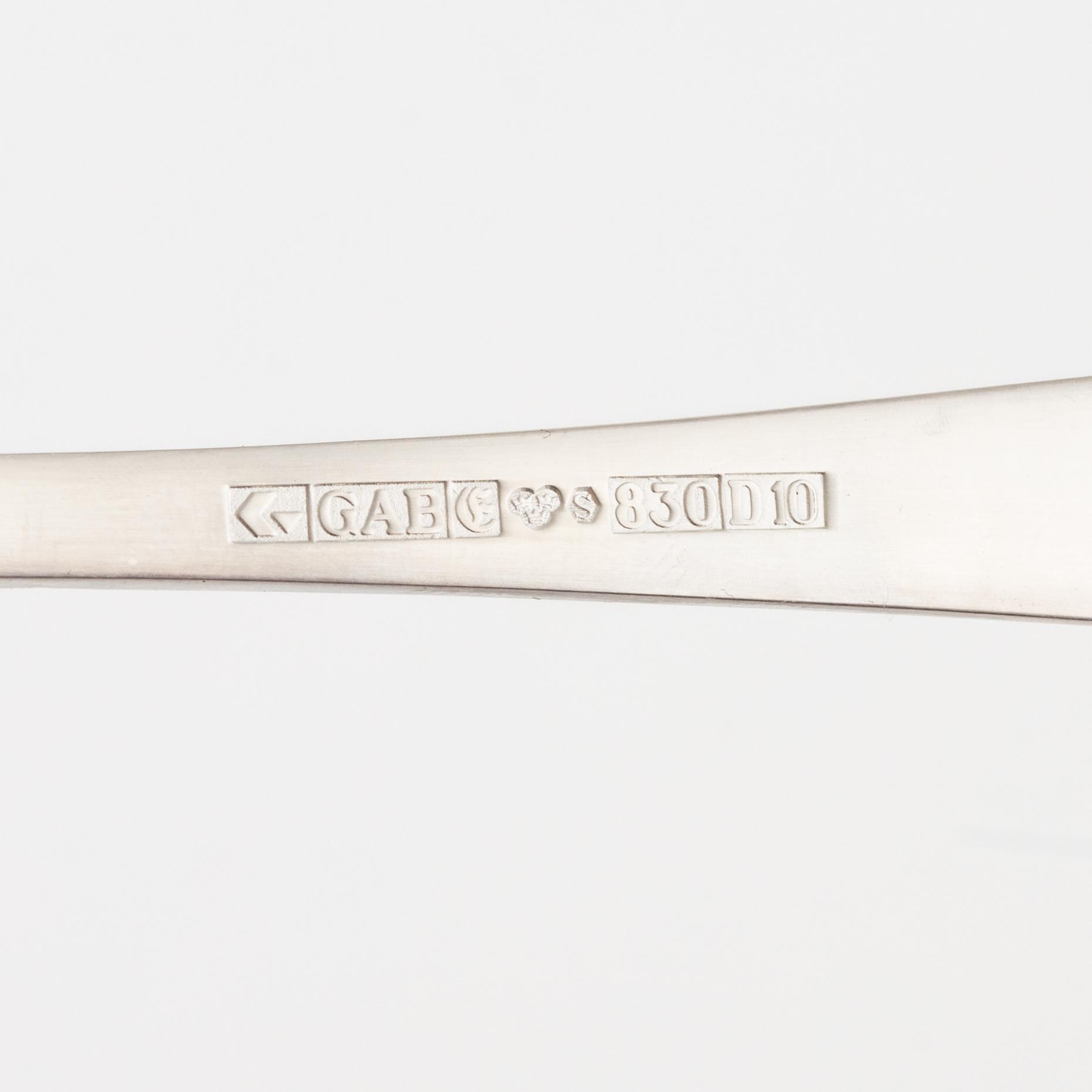 Jacob Ängman, besticksuppsättning, 36 delar,
Silver, "Rosenholm", GAB, 1960-79.