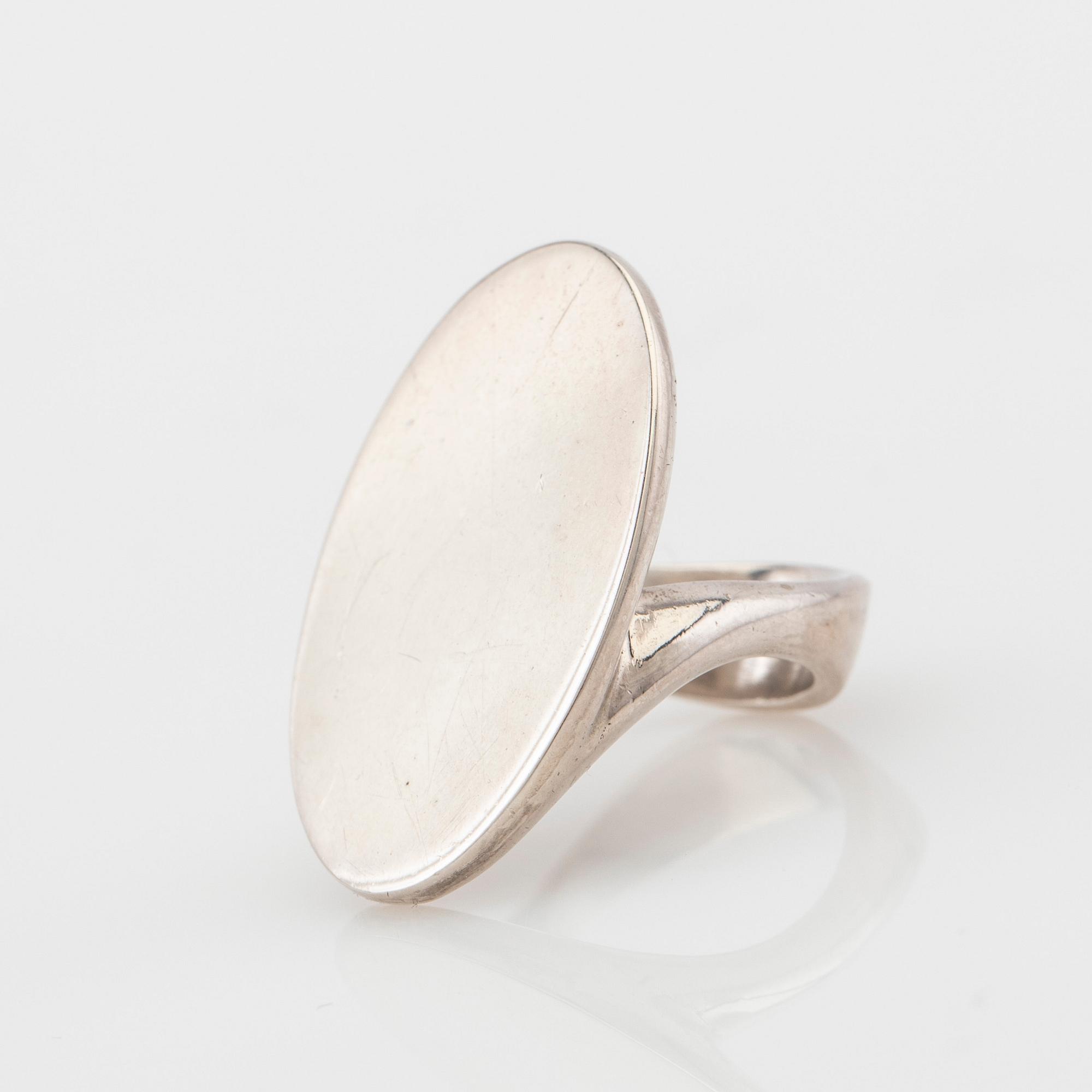 Hans Hansen, ring, sterling silver, Denmark.