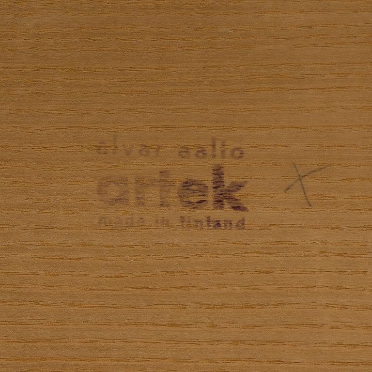 ALVAR AALTO, skrivbord samt hurtsar, ett par, Artek, Finland.