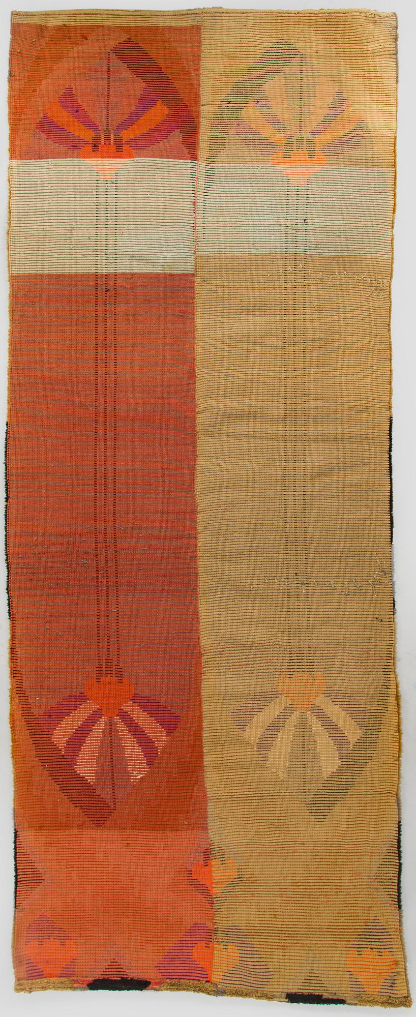 Ryijy/ penkkiryijy, noin 320 x 130 cm.