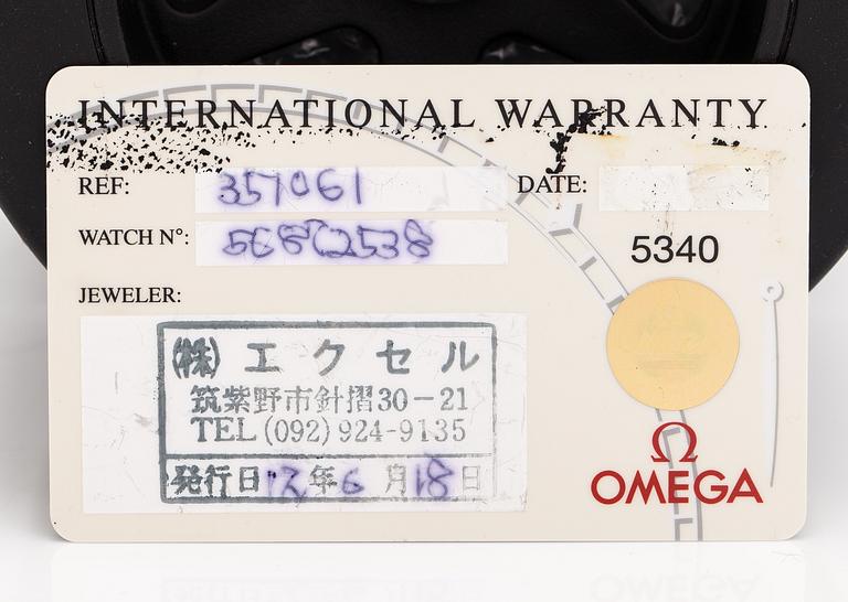 Omega, Speedmaster reduced Schumacher, wrsitwatch, 39 mm.