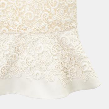 Giambattista Valli, a cotton and silk lace top, size 40/XS.
