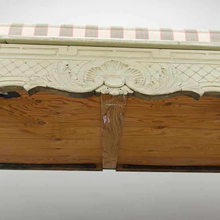 Trågsoffa, allmoge, 1800-talets senare hälft.