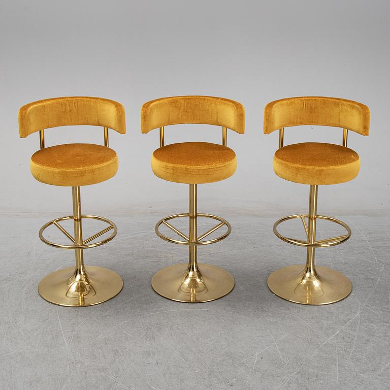 Three barstools, Johansson Design.