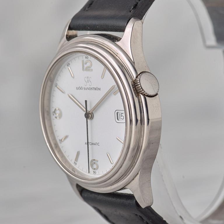 SJÖÖ SANDSTRÖM, Automatic, wristwatch, 37 mm,