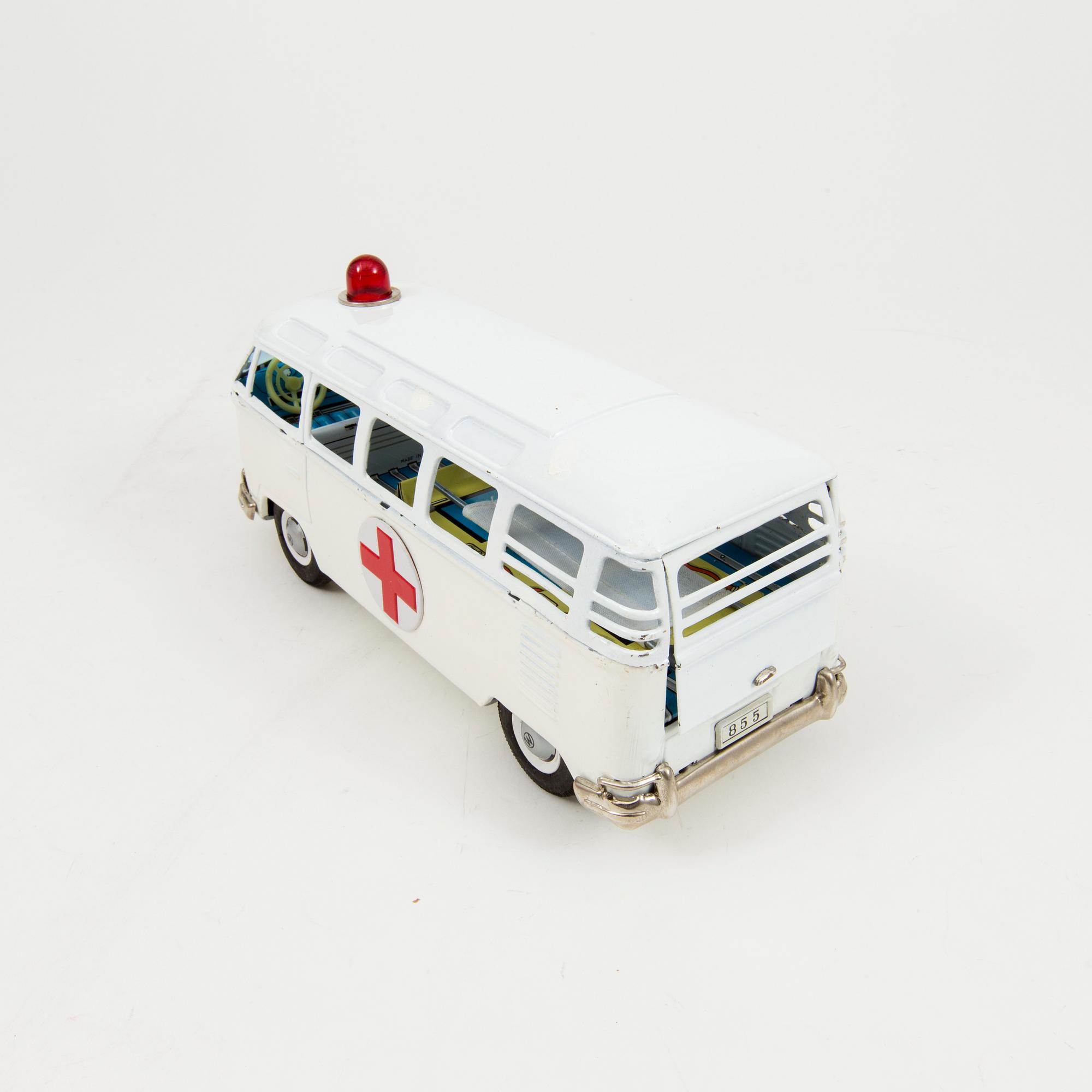 A Bandai tinplate "Volkswagen Ambulance", Japan, 1960s.