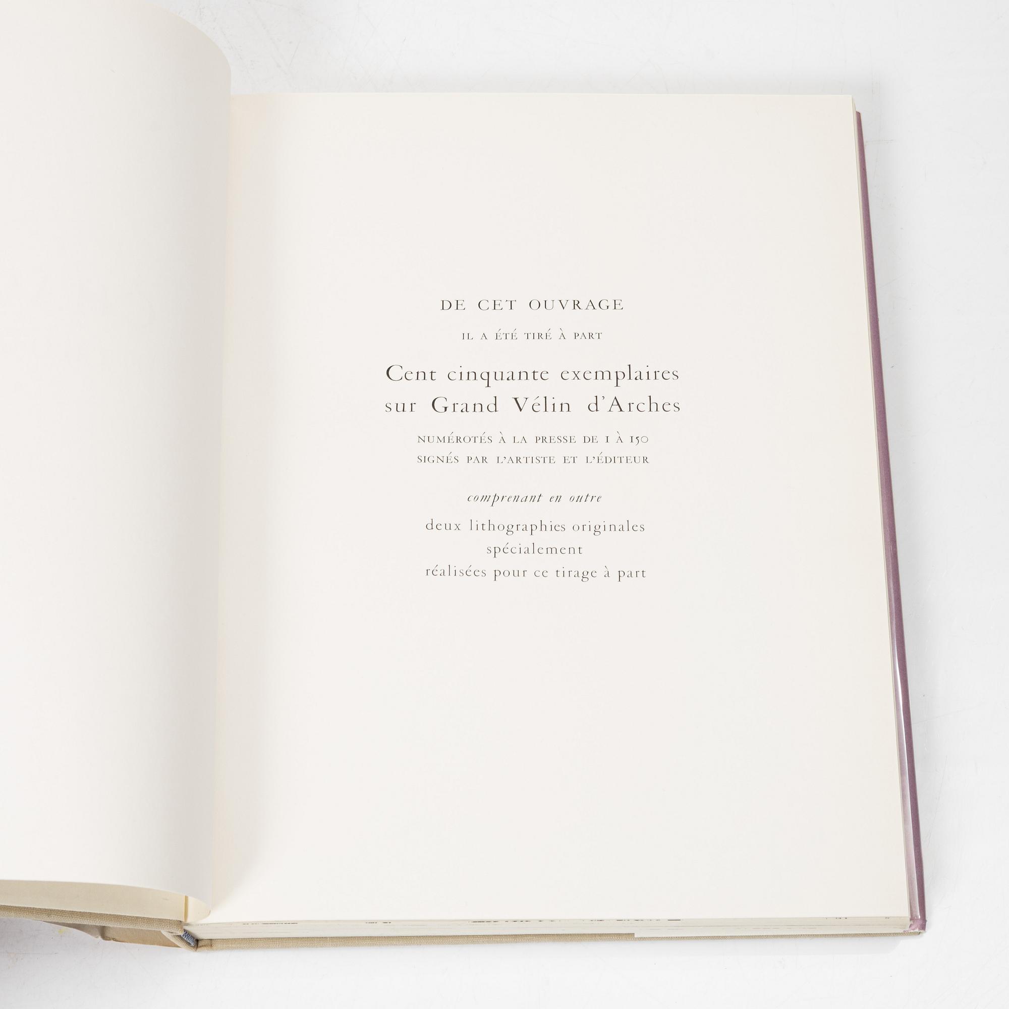 Marc Chagall, böcker, 6 st, "Chagall Lithographe I-VI, 1922-1985", Fernand Mourlot.