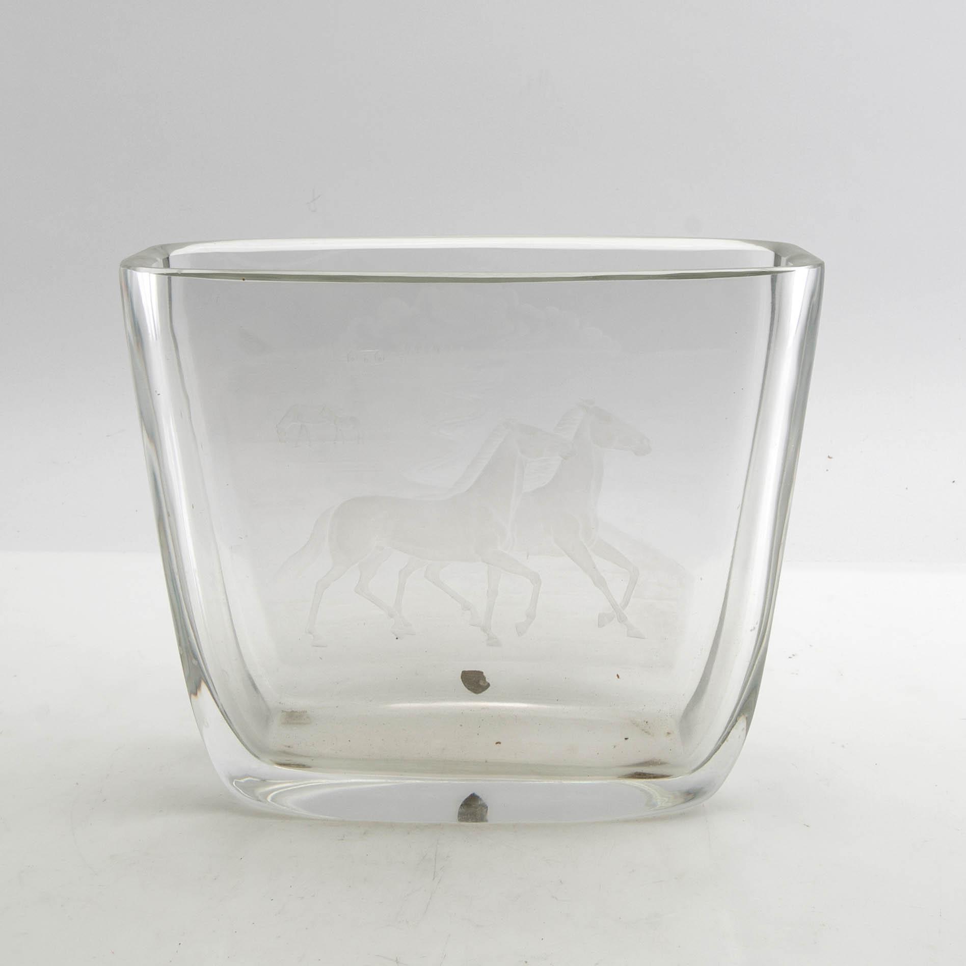 Sven Palmqvist, vase, Orrefors.