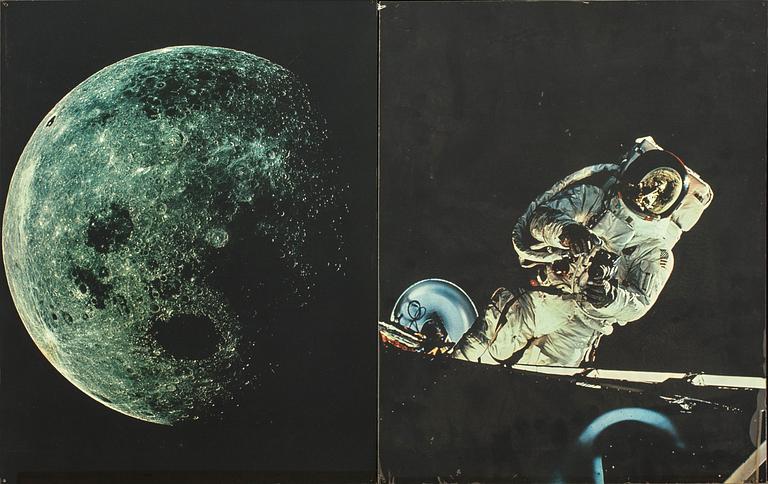 HASSELBLAD / NASA, PHOTO REPRODUCTION, 3 pcs, 1960s.