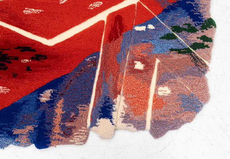 Arne Tengblad, tapet, tuftad i relief, Kasthall, 1987, 200 x 152 cm.