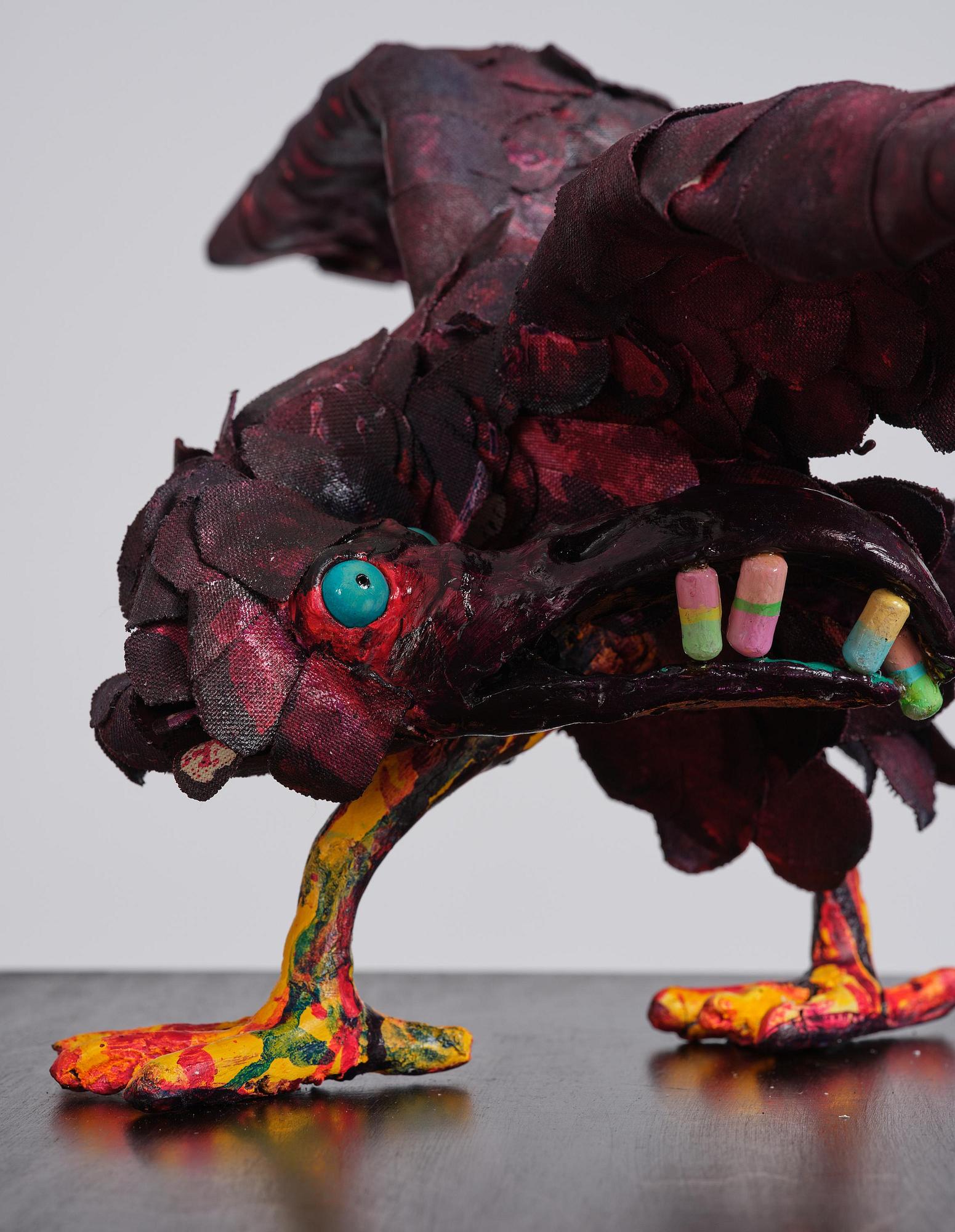 Nathalie Djurberg & Hans Berg, "A Thief Caught in the Act (Flock of Birds)".