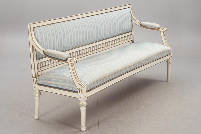 SOFFA, gustaviansk stil, 1800-tal.