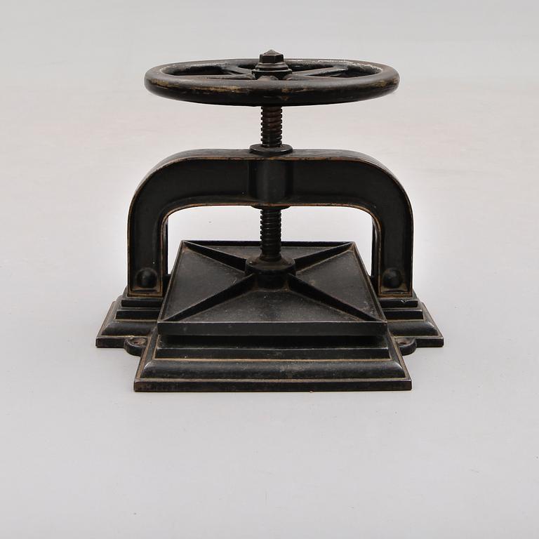 VÄXTPRESS, gjutjärn, 1800-/1900-tal.