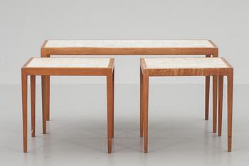 BORD, 3 stycken, 1950-60-tal.