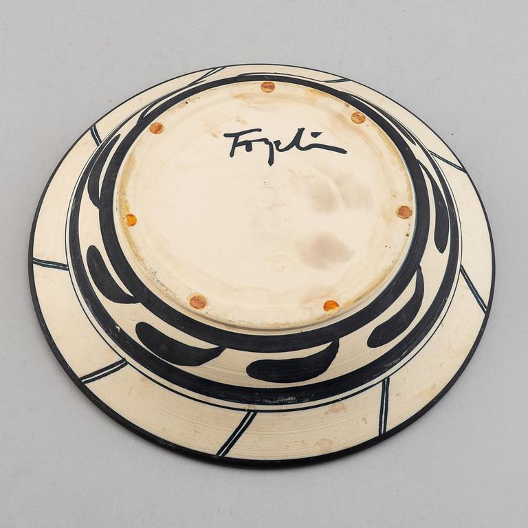 Herman Fogelin, 5 stoneware pieces, signed.