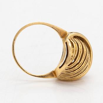 Ring, 14K guld, Helsingfors 1967.