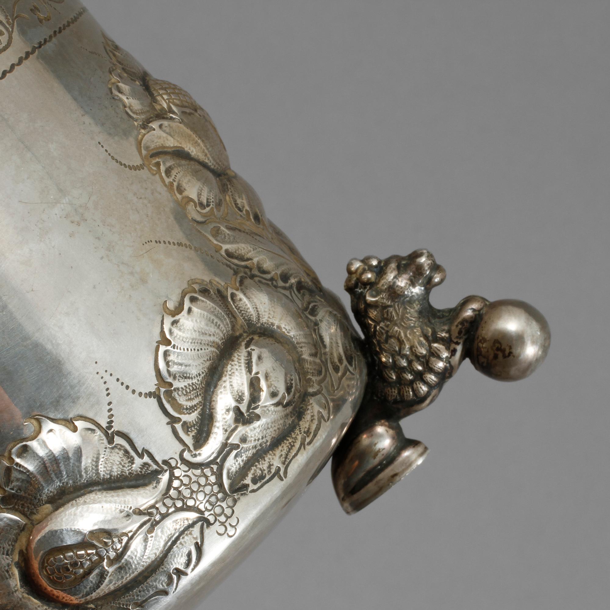 STOP, silver, barockstil, 1946. Vikt 620 gram.