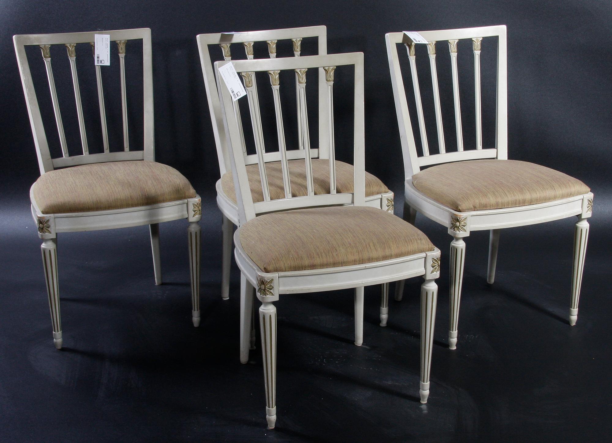 STOLAR, 4 st, gustaviansk stil, 1900-tal.