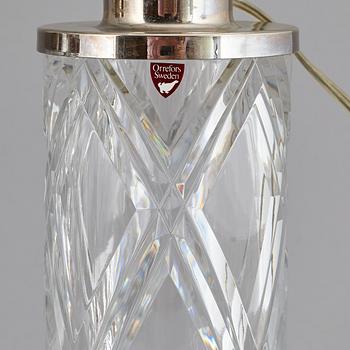 OLLE ALBERIUS, a pair of glass table lights, Orrefors.