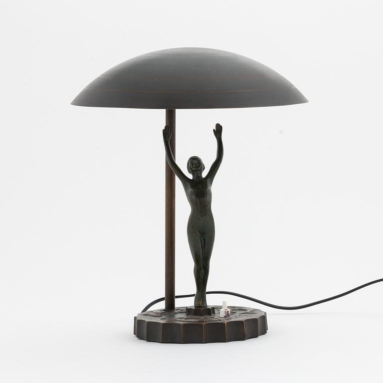 An Art Déco table lamp, 1920's/30's.