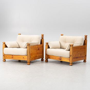 Uno & Östen Kristiansson, armchairs a pair, 1970s.