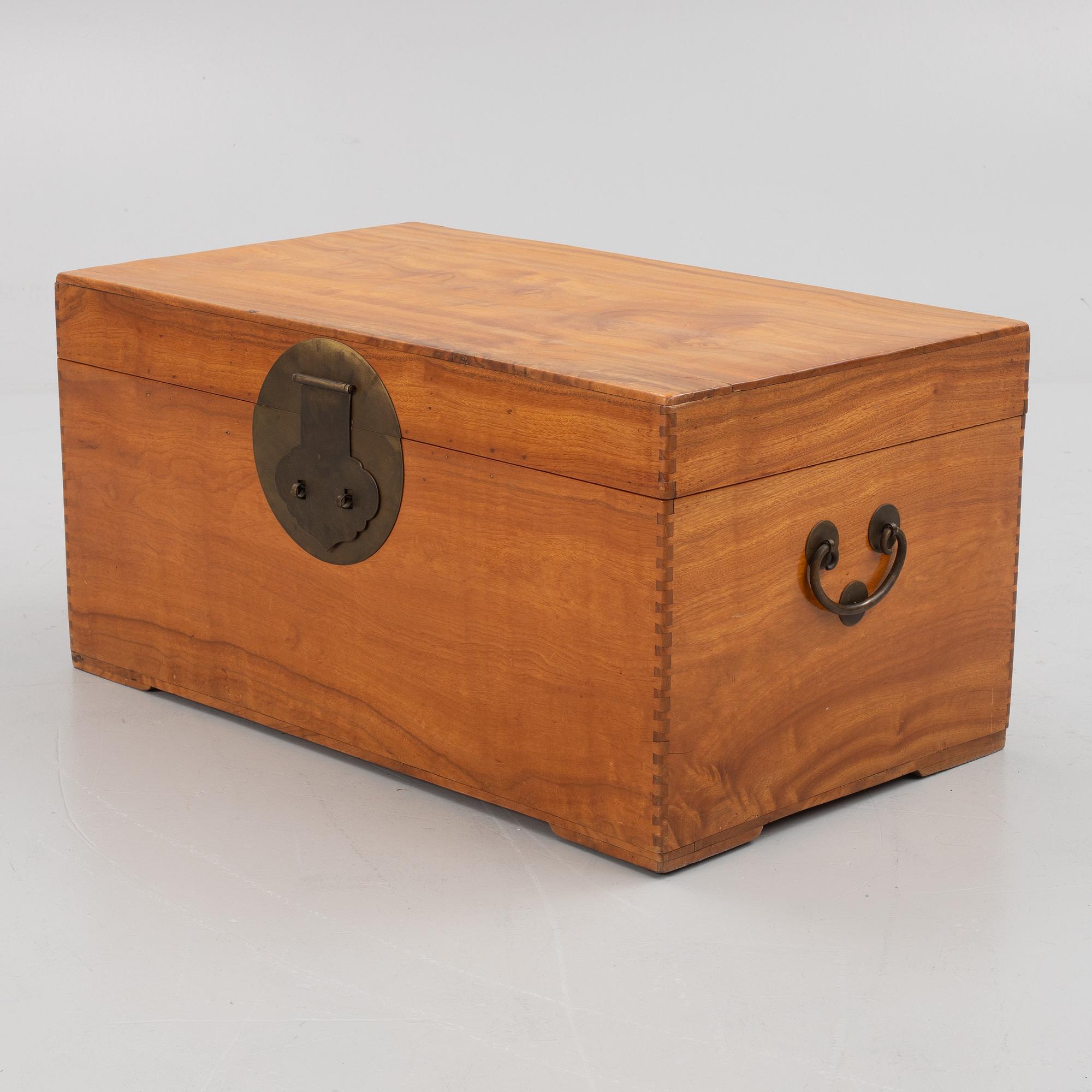 A Chinese camphor coffer/chest, 20th century.