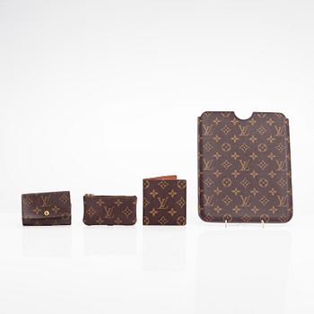 Louis Vuitton, four Monogram canvas accessories, 1987-2010.