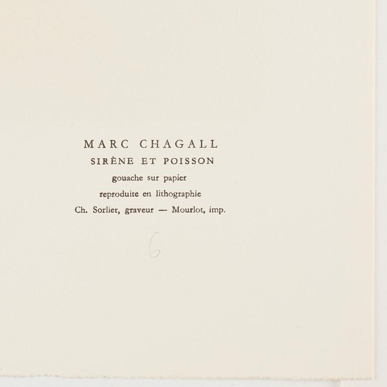 Marc Chagall, "Sirène et poisson", from: "Nice et la Côte d'Azur".
