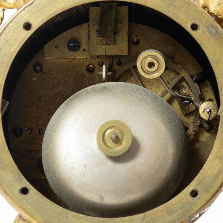 A Louis XVi-style mantel clock,  France, late 19th Century.