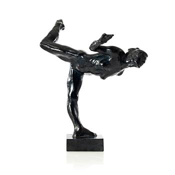 Gudmar Olovson, sculpture. Signed. Numbered. Foundry mark. Bronze, height 57 cm, length 39 cm.