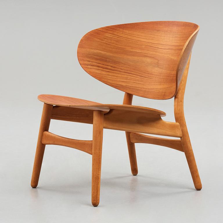 HANS J WEGNER, "Skalsæt", soffa, stol och bord, Fritz Hansen, Danmark 1950-tal.
