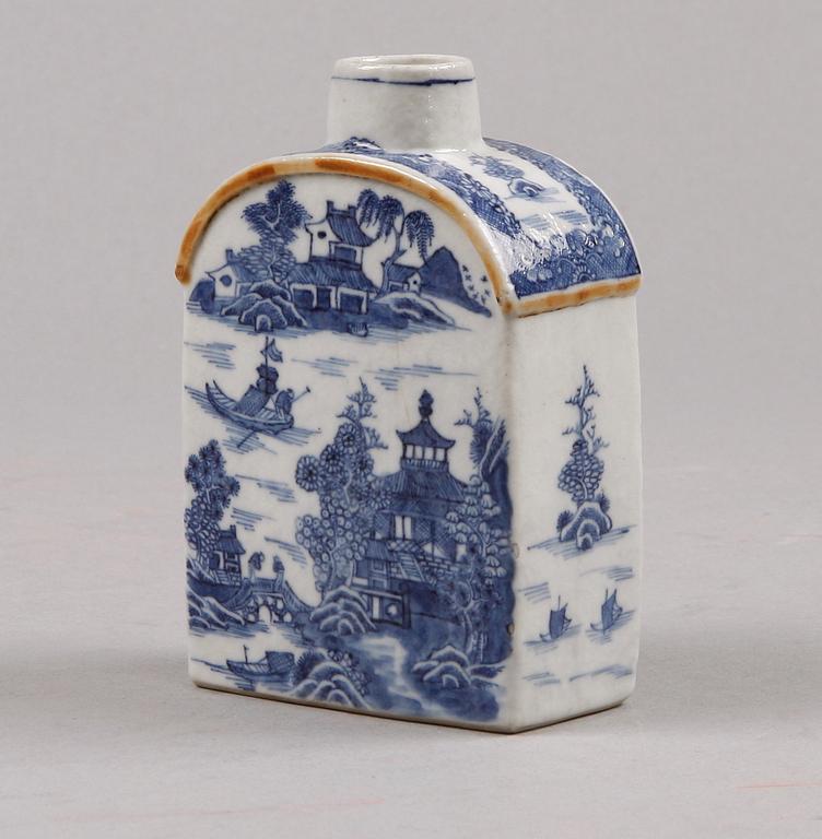 TEFLASKA, porslin, Jiaqing, Kina, 1700/1800-tal.