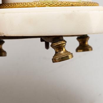 A pair of late Gustavian candlesticks, circa 1800.