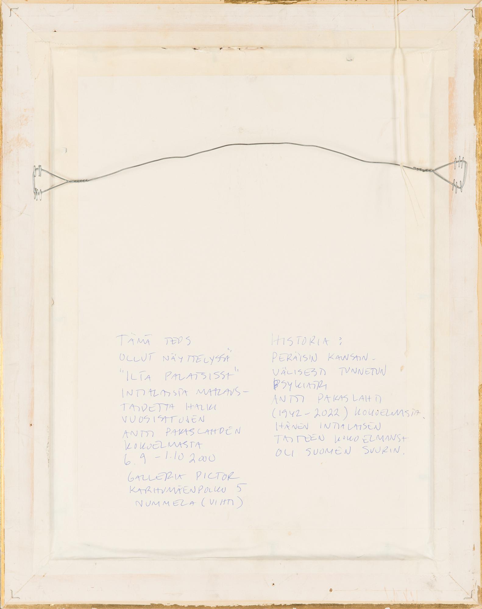 Maalaus, guassi paperille, kuvakoko 20,5 x 13 cm, Intia 1800-luku.