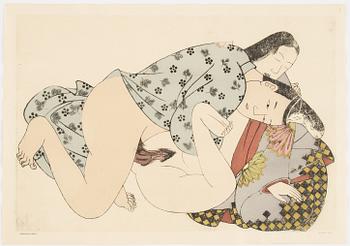 Mapp av Francois Poncetton, Les Erotiques Japonais, Paris, Editions du Siecle, 121 Bouleard Saint-Michel. MCMXXV.