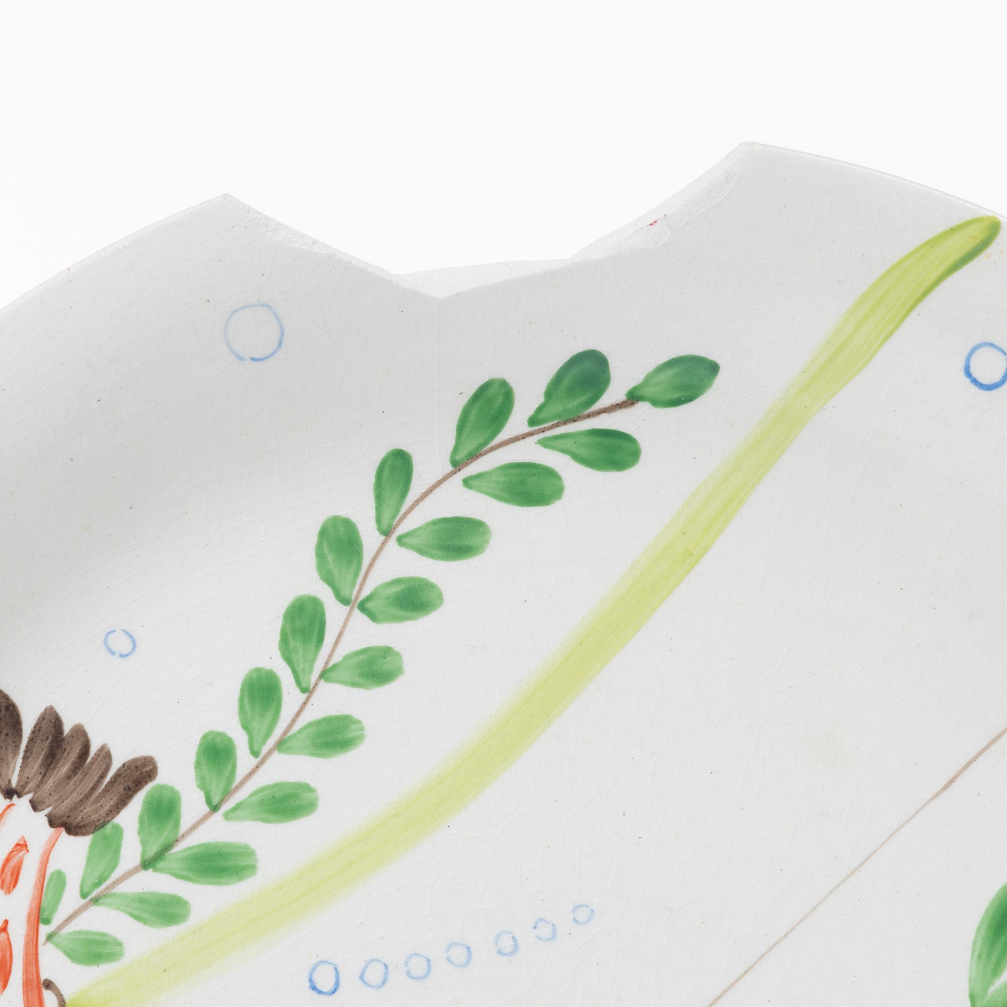 Stig Lindberg, twelve 'Löja' plates, Gustavsberg.