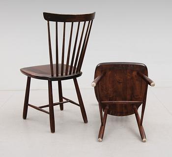 STOLAR, 4 st, "Lilla Åland", Carl Malmsten, 1900-talets första hälft.