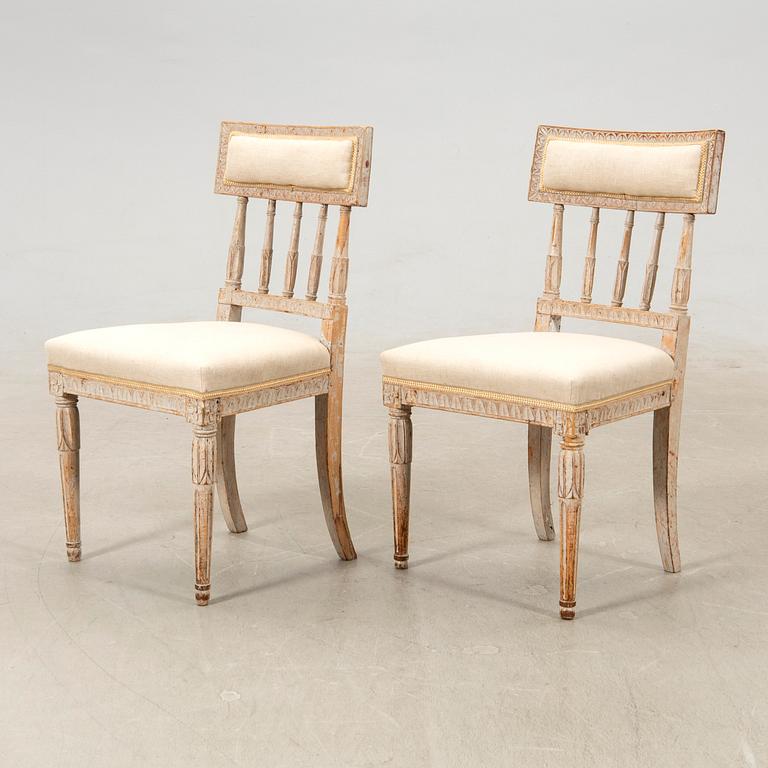 Chairs, a pair of Empire style, circa 1800.