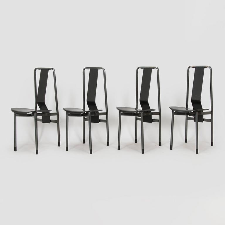 Achille Castiglioni, four 'Irma' chairs, Zanotta, Italy.
