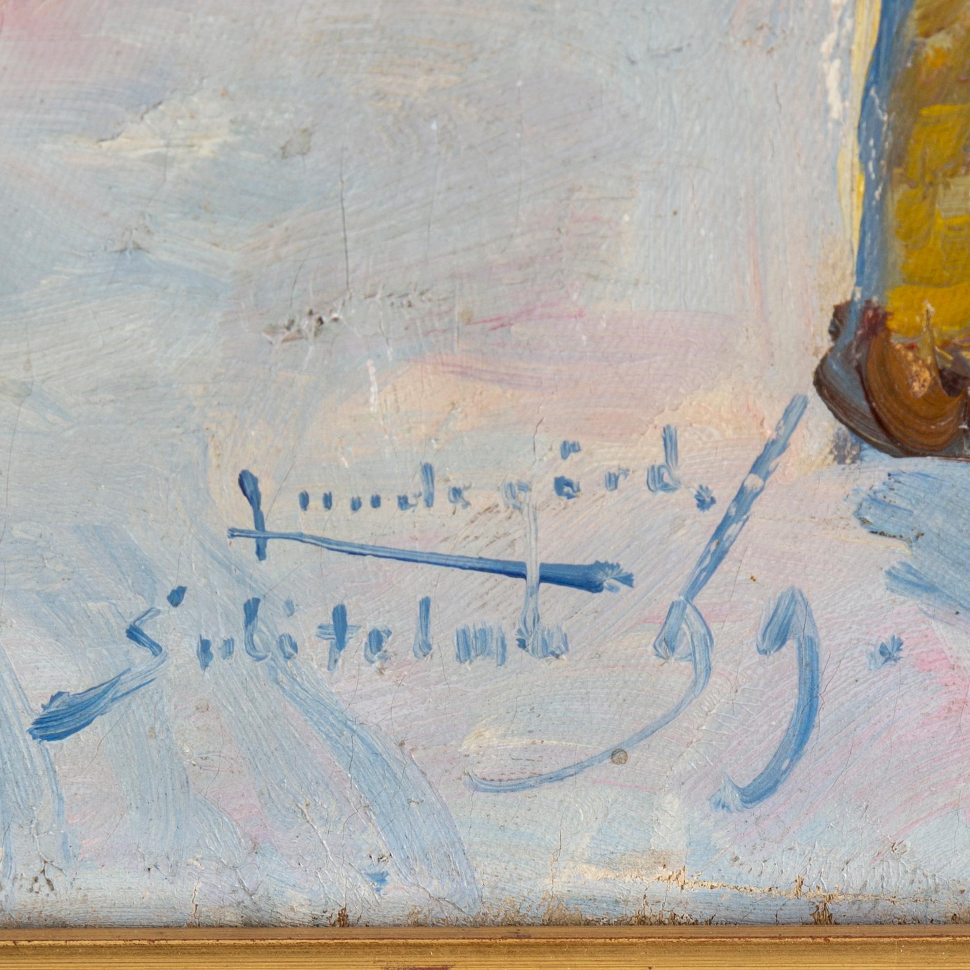 JUSTUS LUNDEGÅRD, oil on canvas, signed and dated -99.