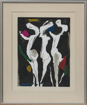 Marino Marini · MARINO MARINI, originalfärglitografi ur XX:e siècle.