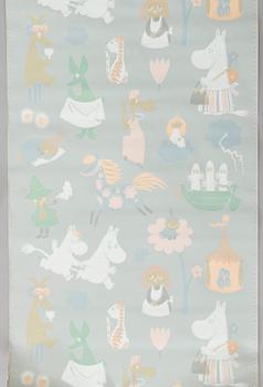 Tove Jansson, Moomin wallpaper, 6 rolls, mid-20th century.