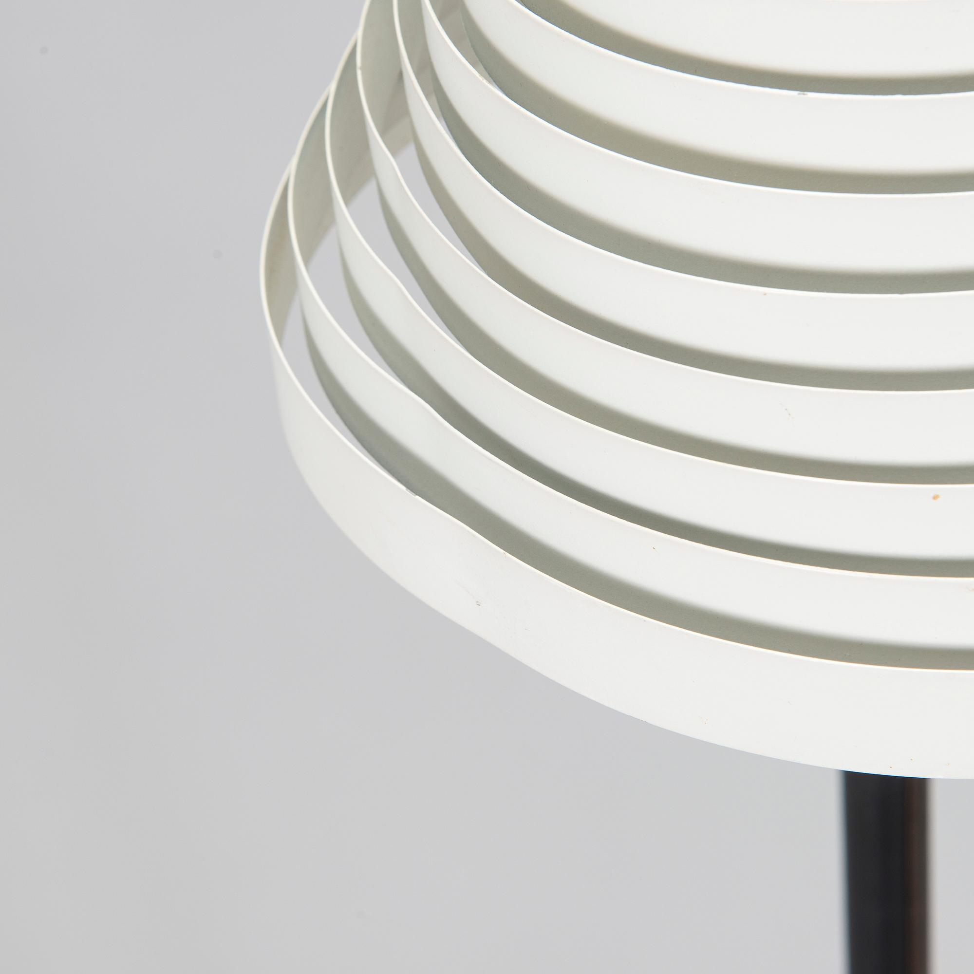 Alvar Aalto, a 1960s 'A810' floor light for Valaistustyö, Finland.