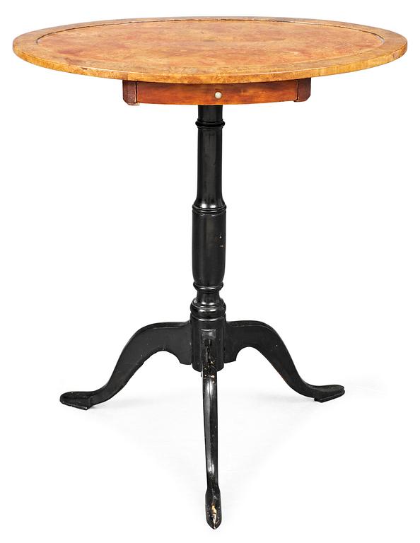 A Swedish 19th century tea table by L. E. Lindell.