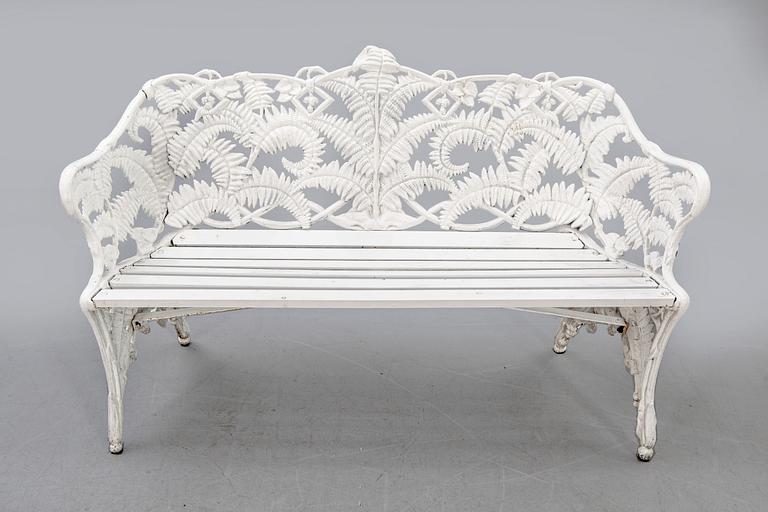 A painted metal garden sofa second half of the 20th century.