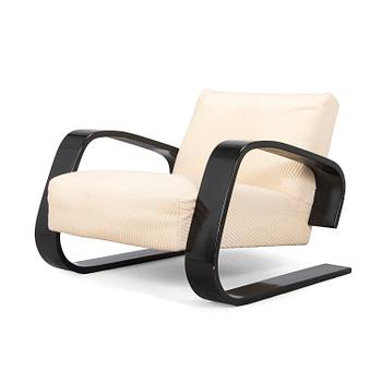 Alvar Aalto, nojatuoli, "Tank chair" malli 400, Artek, 1970-luku.